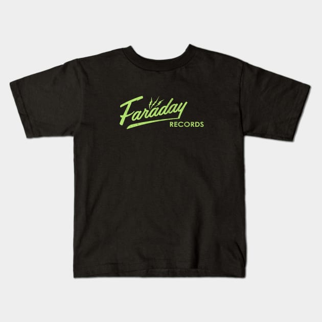 Faraday Records Kids T-Shirt by ShredBeard